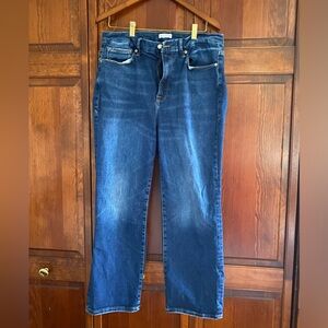 GOOD AMERICAN ALWAYS FITS GOOD LEGS STRAIGHT JEANS | INDIGO571 - Size 14-18